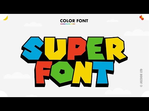 Super Mario Font | Display Font Fonts | Download Free Font | Logo Font | Cplorful Font