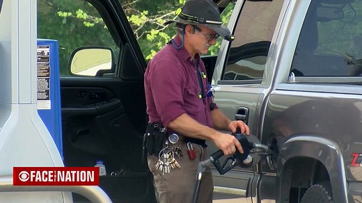 8.1K views · 127 reactions | The national average price of gas jumped to $4.45 per gallon over the weekend, an all-time high. Beyond the pumps, Mark Strassmann reports Americans are “fed up” with high prices, despite a recent Labor Dept. report that suggest U.S. inflation may be leveling off. | Face The Nation | Facebook