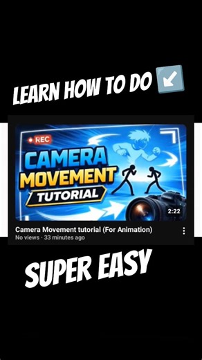 Animation Tutorial (Camera Movement) #animation #stickman #tutorial
