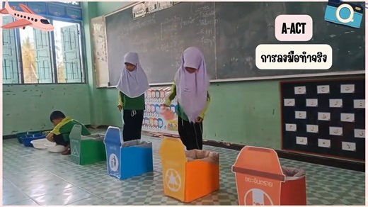 กิจกรรม funday freeday ช่วงชั้นที่ 1 ป.1-ป.3 การเรียนรู้แบบ Active laerning ภาคเรียนที่ 2 ปีการศึกษา 2568 ตอน ทิ้งถูกที่ หนูทำได้ | โรงเรียนบ้านคอลอตันหยง