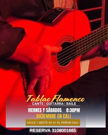 Embrujo Andaluz Cali on Instagram: "✨ Diciembre en Embrujo Andaluz ✨ Noches de tapeo y tablao flamenco con el arte auténtico de Rafael Gómez, guitarrista y cantaor granadino de España, junto a lo mejor del baile flamenco en Cali. Acompañado de nuestras tapas increíbles, para vivir una noche única en la ciudad. Estamos todos los viernes y sábados de diciembre. (Recomendamos reservar por temporada.) 🎄 Vive diciembre con flamenco, sabor y magia en Embrujo Andaluz. #embrujoandaluz #tablaoflamenco #