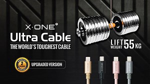 Cables not working again? Slow charging? Don't waste anymore time and money on cheap and low quality cables. Introducing our newly upgraded X.One® Ultra Cable: The world's toughest cable! Tested in the gym to lift up to 55kg per cable. Get yours today with 2 years manufacturer warranty! Buy online now at http://www.x-one.asia/products/ultra-cable/ Why choose X.One® Ultra Cable? ✓ 10 times more durable than original cables. ✓ Strengthened with Military material used in Kevlar bulletproof vests. ✓