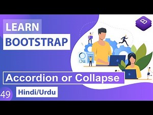 Bootstrap Collapse & Accordion Plugin Tutorial in Hindi / Urdu