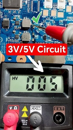 Motherboard Not Turning On? Check THIS Rail - 3V/5V Circuit Troubleshooting With Multimeter #shorts