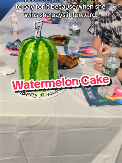Thank you @Jodi J-Kingdom coach ♥️ 👑 for the Watermelon birthday cake!!! I'm not a big cake person but this was actually veryyyy delicious!! We ate the entire thing 😂 😋