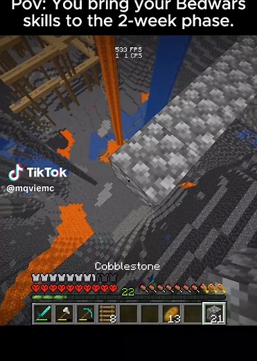 bedwars skills in the 2 week Phase #fyp #viral #memecut #minecraftmemes #Minecraft