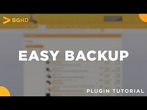 EasyBackup - Plugin Tutorial/Overview