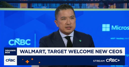 Walmart, Target welcome new CEOs: TD Cowen's Oliver Chen on what's next for both companies
