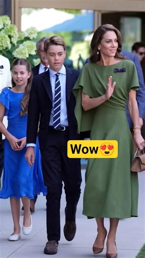 Princess Kate and Prince William with George & Charlotte at Wimbledon #shorts #kate #kingcharles