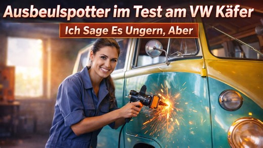 Ausbeulspotter im Test am VW Käfer – ich sage es ungern, aber
