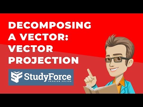 Decomposing a Vector into Two Orthogonal Vectors (Vector Projection)