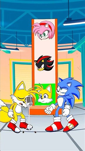 Tails' Singing Audition! 🎤 (Sonic & Shadow Judge)#cartoon