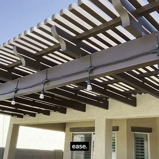 String lighting hangers for Alumawood patio