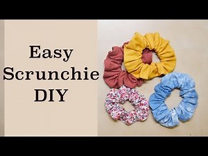 How to Make a Scrunchie -- Easy Scrunchie DIY