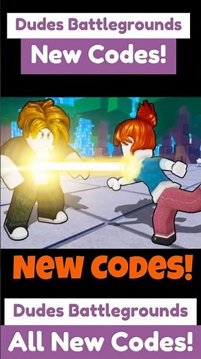 New Dudes Battlegrounds Codes - New Codes For Dudes Battlegrounds Roblox Codes 2025