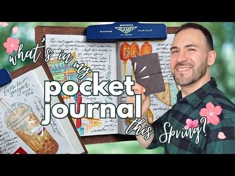 My POCKET JOURNAL & SPRING RITUALS 🌸 Passport Traveler’s Notebook setup/spreads | Slow living London