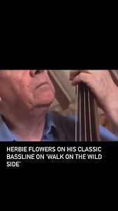 190K views · 3.5K reactions | R.I.P. to the great Herbie Flowers. Here, he speaks about this iconic bassline from ‘Walk on the Wild Side’. That bassline was later famously sampled by A Tribe Called Quest in their track ‘Can I Kick It?’ #herbieflowers | Jazz Is Dead | Facebook
