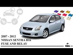 Fuse box diagram Nissan Sentra 2007 - 2012 relay with assignment and location