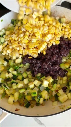 Summer Vegetable Enchilada Casserole | Easy Meatless Dinner