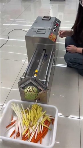 Vegetable Cutting Machine in Action 🥕 | Satisfying Food Processing