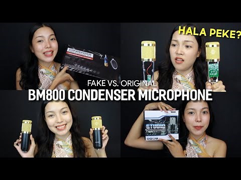 SHOPEE BM-800 CONDENSER MICROPHONE (FAKE VS. ORIGINAL) [COMPARISON VIDEO]
