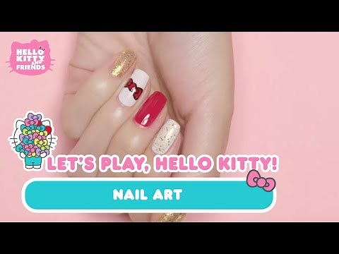DIY Hello Kitty Nail Art | Let’s Play, Hello Kitty