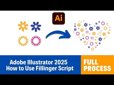 Adobe Illustrator 2025 - How to Use Fillinger Script @vipulgraphics