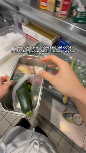 recreating and refining my final culinary exam! this past week i went back and visited my culinary school @iceculinary to take another crack at my final exam dish after 1 year of experience working in professional kitchens. this was super fun and I made a ton of changes to the dish. Instead of meticulously planning each detail for this, I wanted to let all of my new experiences guide me through improving the dish. for the thai green curry sauce I decided to actually use the fish head and bones t