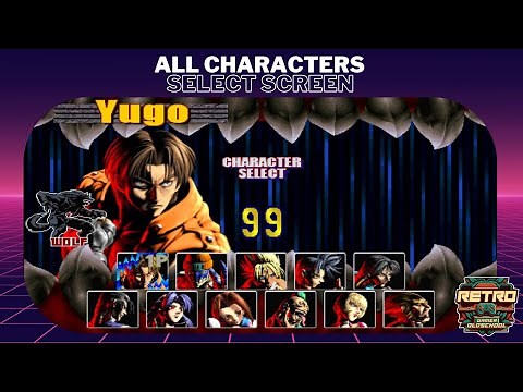 Bloody Roar 2 [PS1] - All Characters Select Screen