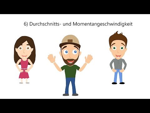 6) Durchschnitts- und Momentangeschwindigkeit