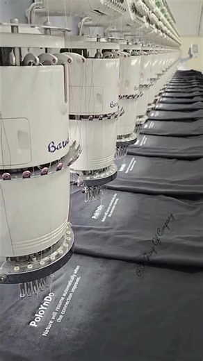 Barudan Industrial Embroidery Machine in Action: High-Speed Precision 🧵 #trending