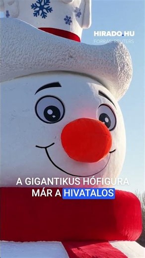 Mr. Hóember lenyűgöző óriásfigurája Harbinban