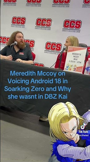 Meredith Mccoy on Android 18 in Games and DBZ Kai