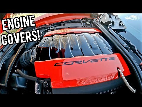 How To Install C7 CORVETTE ENGINE COVERS On My Ride! LOOKS AMAZING!