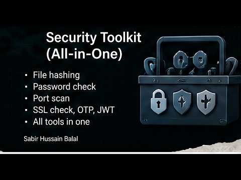 Security Toolkit | Security, Encryption & Utilities (Project 14)