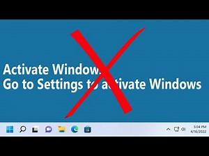Remove the Activate Windows Desktop Watermark Image - UPDATED