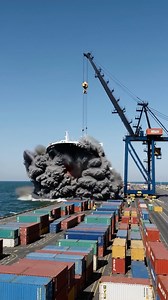 3M views · 6.4K reactions | Cargo Ship Explodes 勞️ #boat #ship #cargo | Status.ai | Facebook