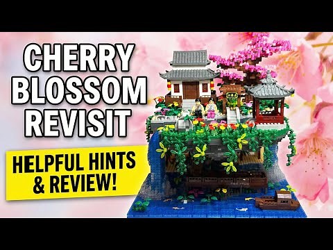 🌸 Yushinv Cherry Blossom Sakura Microblock Set! 🏯 LEGO Alternative Instructions + Build follow up