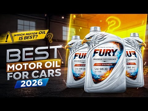 Best Motor Oil for Cars 2026 | Top 5 Synthetic & High Mileage Engine Oils!