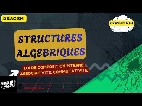 Loi de Composition Interne (LCI) • Associativité & Commutativité • Structures Algébriques 2Bac SM