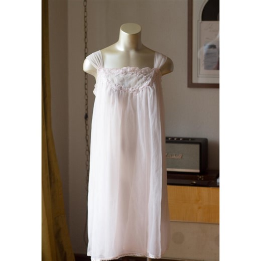 1960s Mini Pink Babydoll Nighty - Vintage Lingerie Nightgown - Coquette, Flirty - Etsy