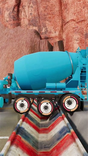 BeamNG.drive Truck vs Reverse Speed Bump Spintires Mudrunner Eps403