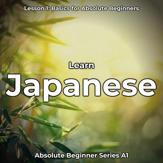 Learn Japanese Lesson 1: Basics for Absolute Beginners, Pt. 1