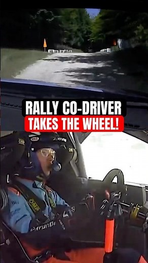 When a Rally Co-Driver gets to Drive! 🫣 #WRC