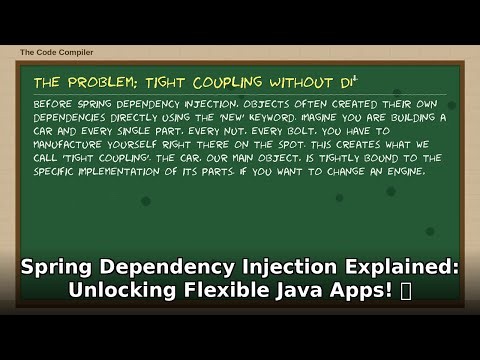 Spring Dependency Injection Explained: Master Flexible Java Apps! 🚀 (Java Tutorial)