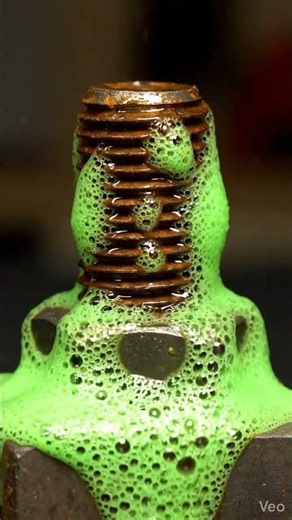 Neon Green Foam Rust Removal – Satisfying Clean