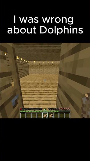 I was wrong about Dolphins.... #minecrafthumor #minecraft #cursedminecraft