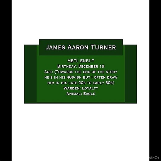 Character sheet no.4 (James 🟢) #art #originacharacter #introduction #oc #characterdesign