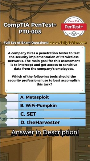 CompTIA PenTest+ (PT0-003) Exam-Style Practice Question 2026