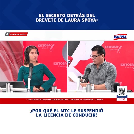 🔴🔵 #LaHoraDelVolante🚦🚦 | Tito Alvites, conductor de 'La Hora del Volante', explicó que la licencia de conducir de Laura Spoya, quien protagonizó un aparatoso accidente de tránsito, fue suspendida por incumplimiento de mandato de reexaminación. ¿Qué significa dicha medida?📻 95.5 FM📡 6.1 señal digital abierta📺 Movistar: 34 SD - 734 HD🌐